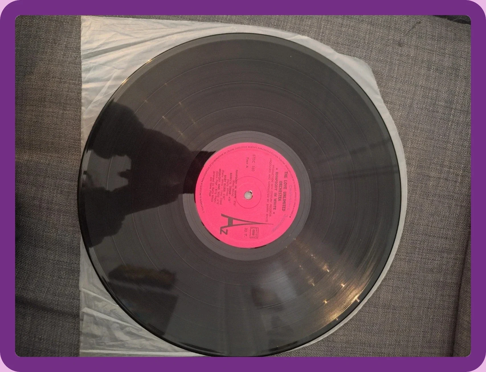 Barry White Rhapsody In White 33T – photo 3